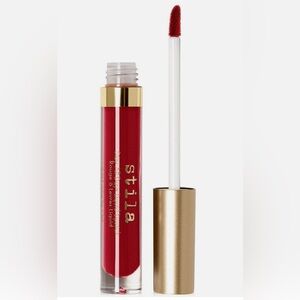 Stila Liquid Lipstick FIERY RED in Shimmering Gold Packaging